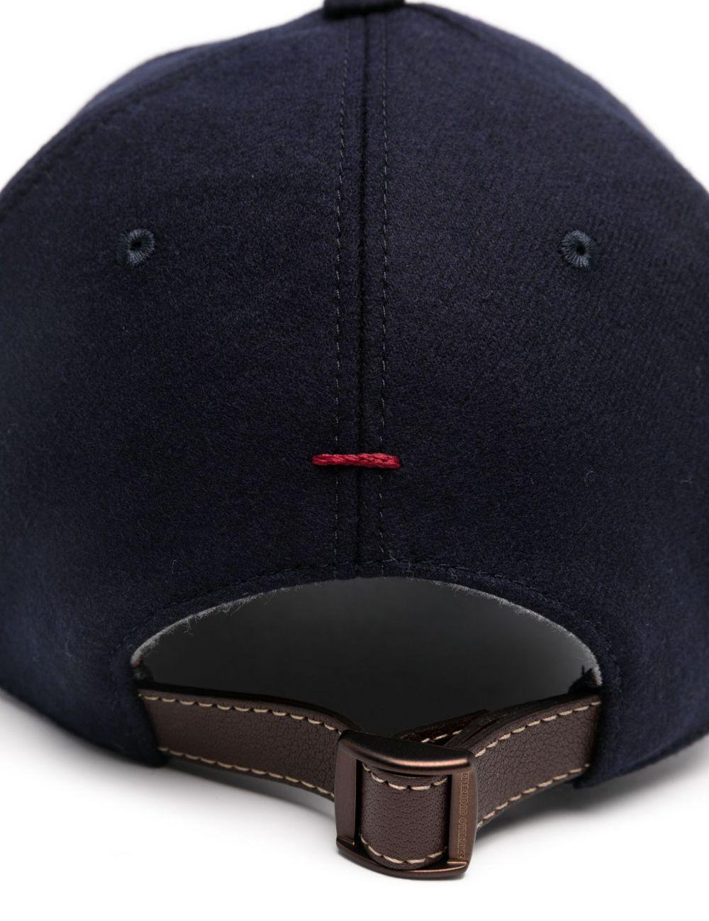Cappello con logo in blu Brunello cucinelli - uomo 
