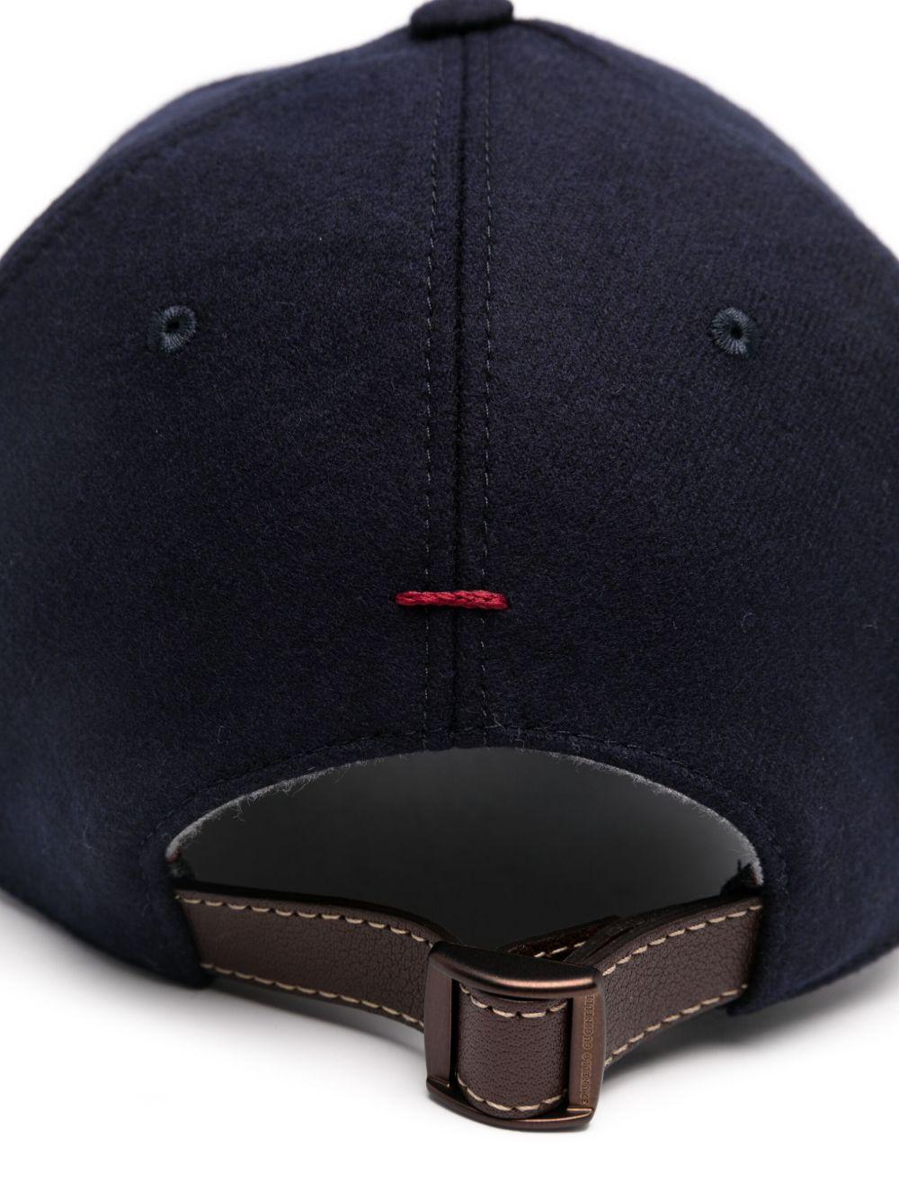 Cappello con logo in blu Brunello cucinelli - uomo 