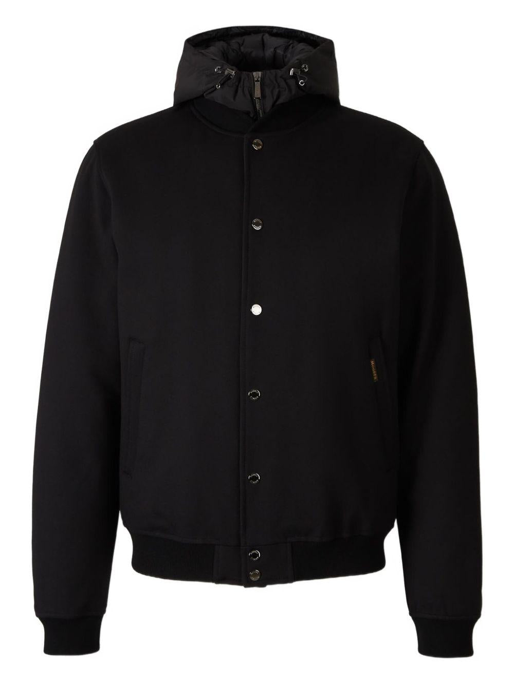 Giacca Callum con cappuccio in nero Moorer - uomo 