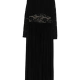 Abito lungo con inserti in pizzo in nero Zimmermann - donna 