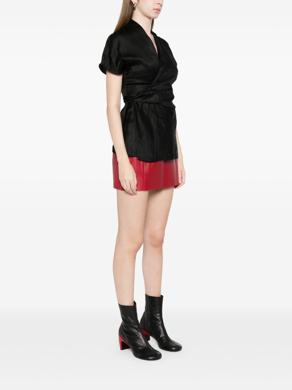 Top a maniche corte in nero Rick owens - donna 