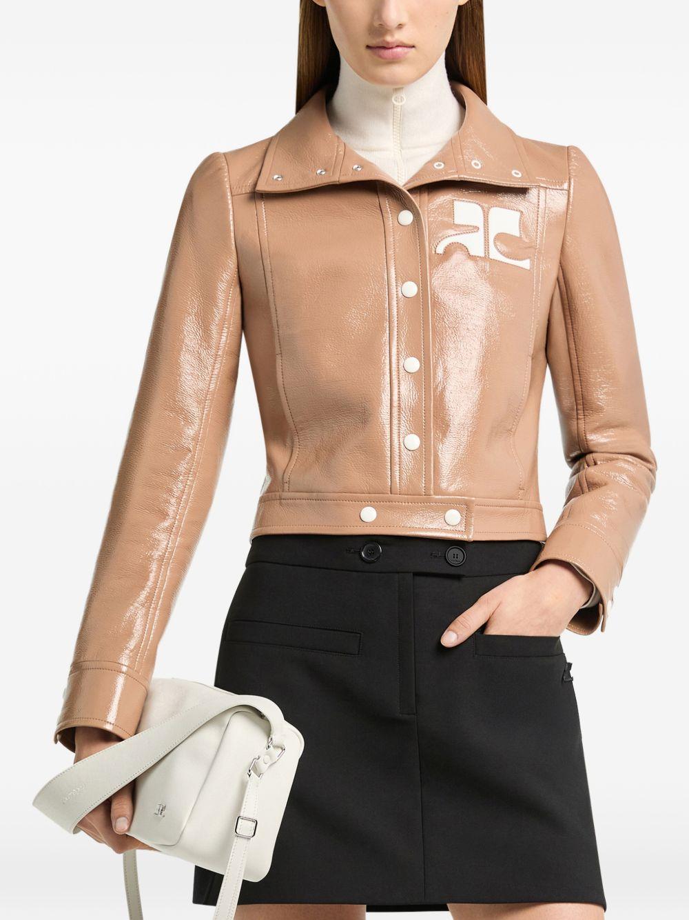 Giacca in vinile reedition color bronzo Courrèges - donna 