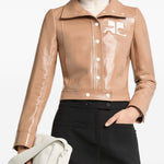 Giacca in vinile reedition color bronzo Courrèges - donna 