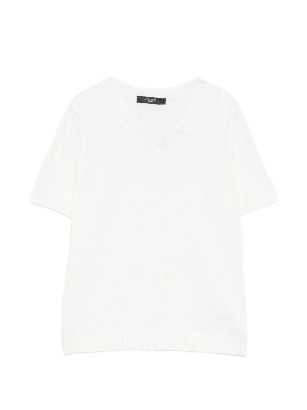 Top girocollo Wkdpancone in bianco Maxmara weekend - donna 