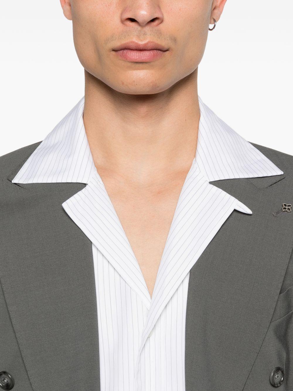 Camicia Paul a righe in bianco Lardini - uomo 