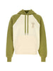 Felpa bicolore in bianco e verde  Ami paris - unisex