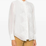 Camicia a maniche lunghe in bianco 