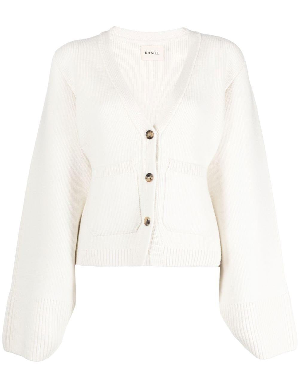 Cardigan in cashmere in avorio Khaite - donna 