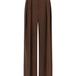 Pantaloni plissé in marrone Brunello cucinelli - donna 