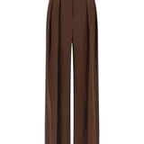 Pantaloni plissé in marrone Brunello cucinelli - donna 