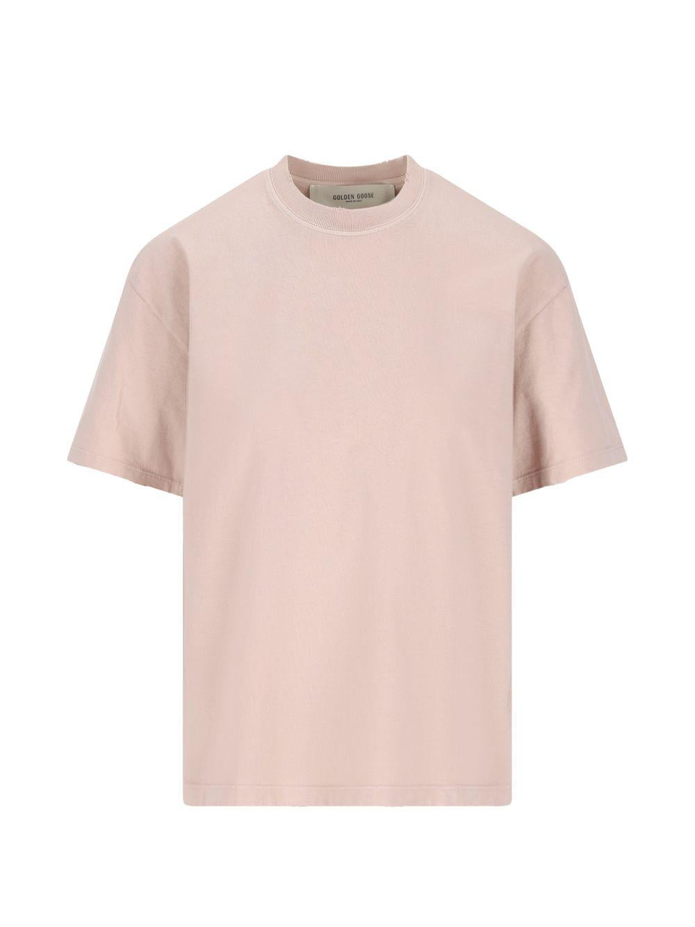 T-shirt con applicazione in beige Golden goose - donna 