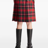 Gonna midi con  motivo tartan in rosso Undercover - donna 