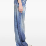 Pantaloni con stampa in blu Golden goose - donna 