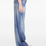 Pantaloni con stampa in blu Golden goose - donna 