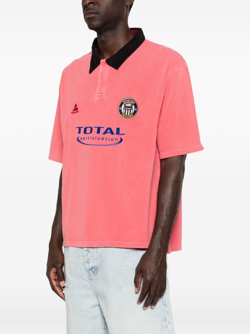 Polo con logo in rosa Martine rose - uomo 