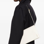 Borsa a spalla file in bianco Jil sander - donna 