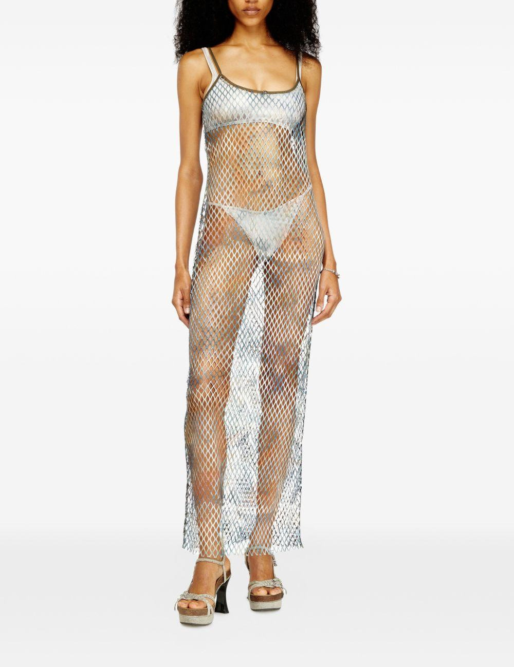 Copricostume in rete in blu Diesel - donna 