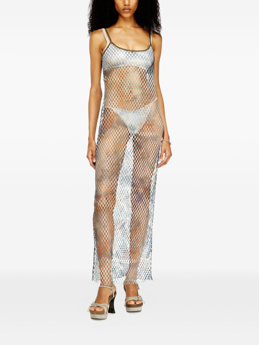 Copricostume in rete in blu Diesel - donna 