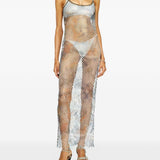 Copricostume in rete in blu Diesel - donna 