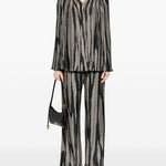 Blusa con stampa in grigio di Lanvin - donna 