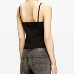 Top T-Hupy-Od in nero Diesel - donna 