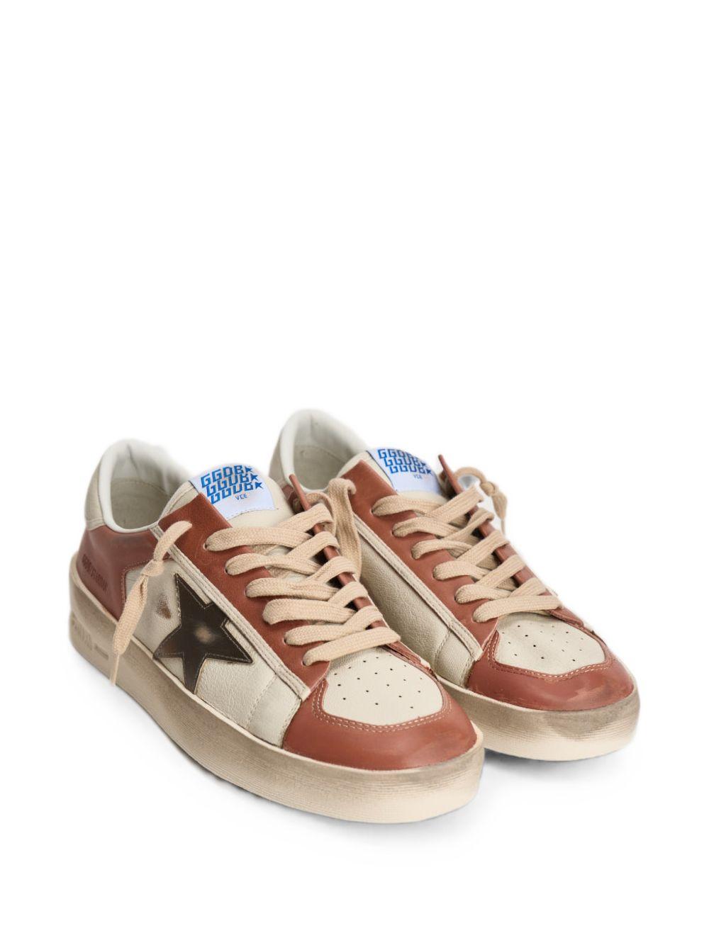 Sneakers stardan in bianco e marrone Golden goose - uomo 