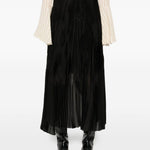 Gonna asimmetrica plissettata in nero Forte forte - donna 