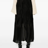 Gonna asimmetrica plissettata in nero Forte forte - donna 