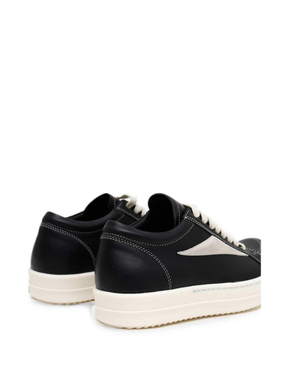 Sneakers basse vintage in nero 