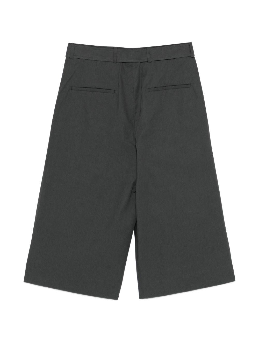 Pantaloncini con cintura e pieghe frontali in grigio Dries van noten - uomo 