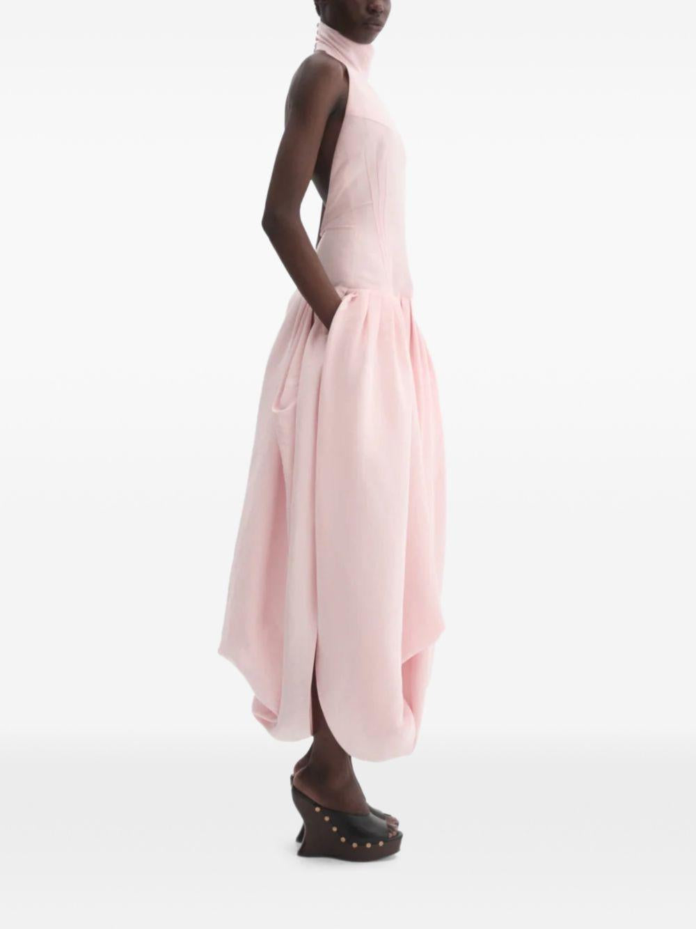Abito con gonna drappeggiata in rosa Magda butrym - donna 