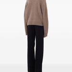 Maglione Polo boxy in beige Loulou De Saison - donna 