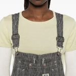 Salopette in lino in grigio R13 - donna 