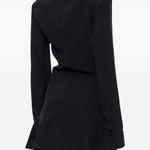 Abito mini con dettaglio con ruches in nero The attico - donna 
