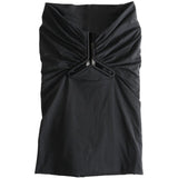 Top a tubino con cut-out in nero Rick owens - donna 