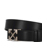 Cintura con motivo Arrow in nero Off white - unisex 