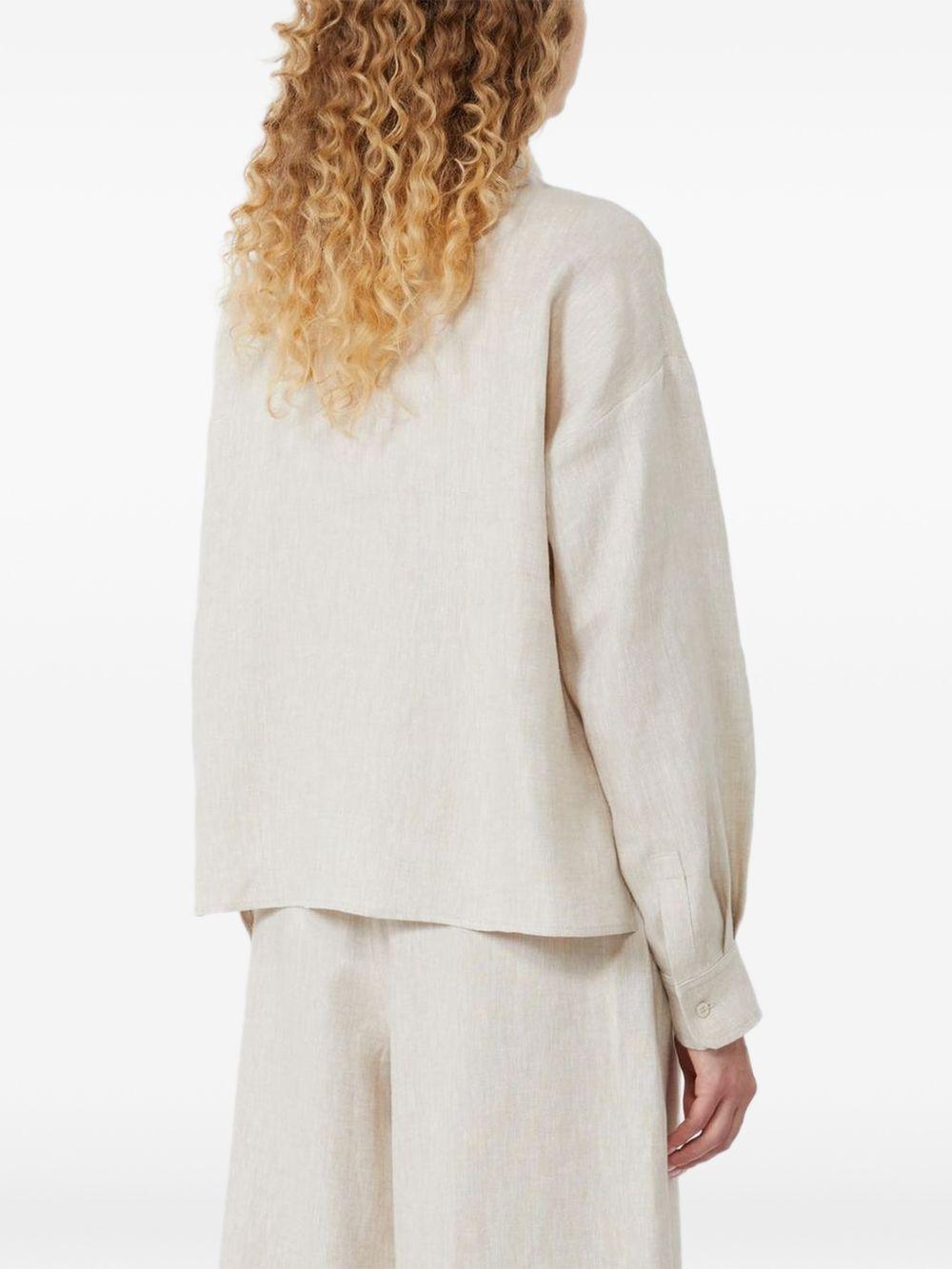 Camicia con taschino in beige Maxmara weekend - donna 