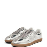 Sneakers Tb.490 pelle metallizzata argento 