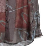 Camicia valentino con stampa multicolor costumein - uomo 