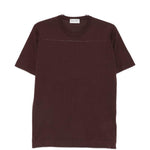 T-shirt lorca in maglia fine in marrone John smedley - uomo 