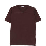 T-shirt lorca in maglia fine in marrone John smedley - uomo 