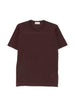 T-shirt lorca in maglia fine in marrone John smedley - uomo