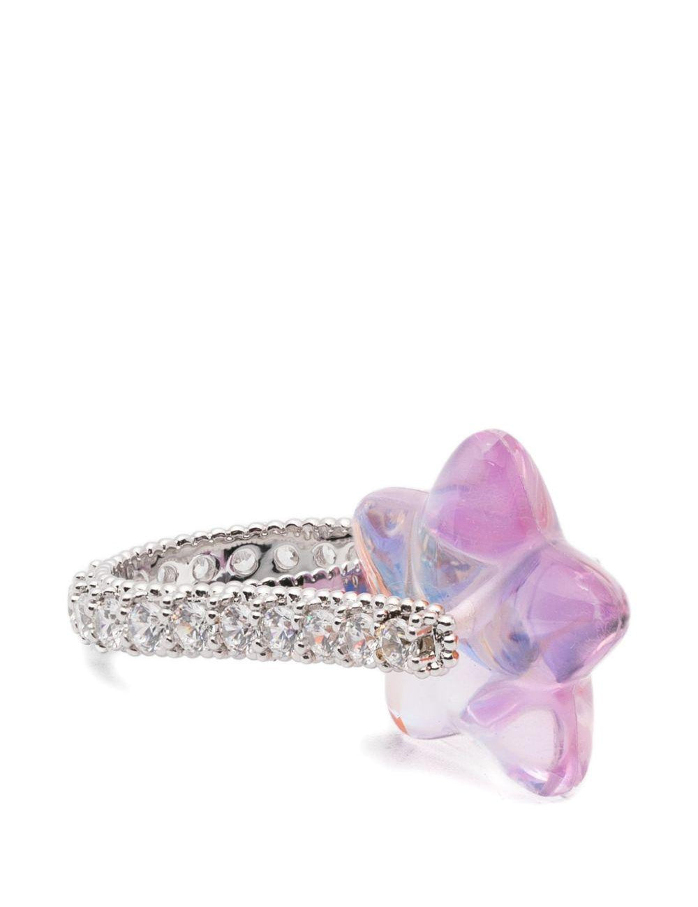 Anello decorato con stelle in rosa Yvmin - donna 