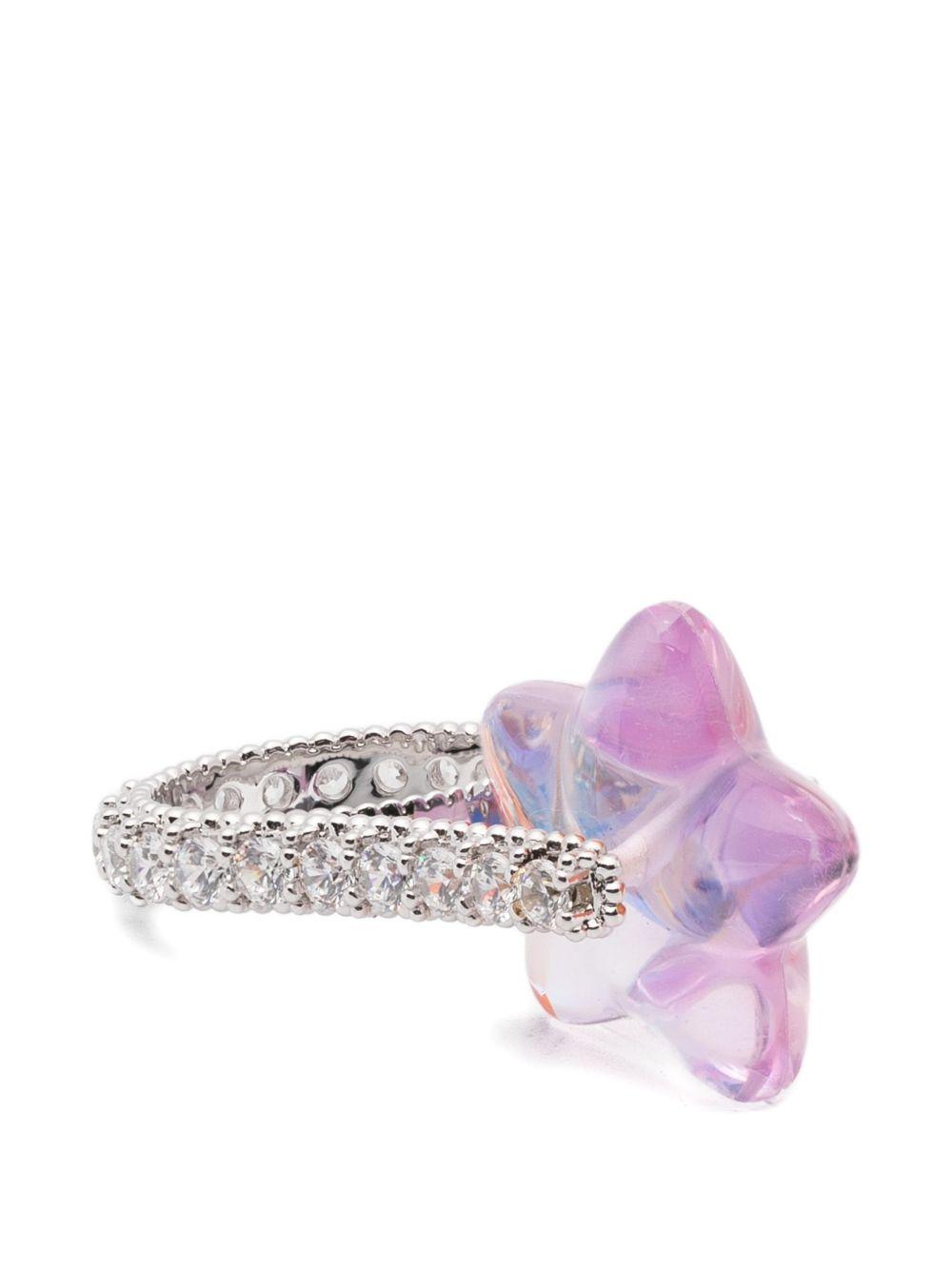 Anello decorato con stelle in rosa Yvmin - donna 