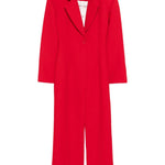 Abito lungo Tuxedo in rosso Rowen Rose - donna 