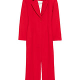 Abito lungo Tuxedo in rosso Rowen Rose - donna 