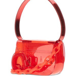 Borsa a spalla 1 dr trasparente in arancione Diesel - donna 