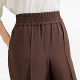 Pantaloni ampi in nero Brunello cucinelli - donna 