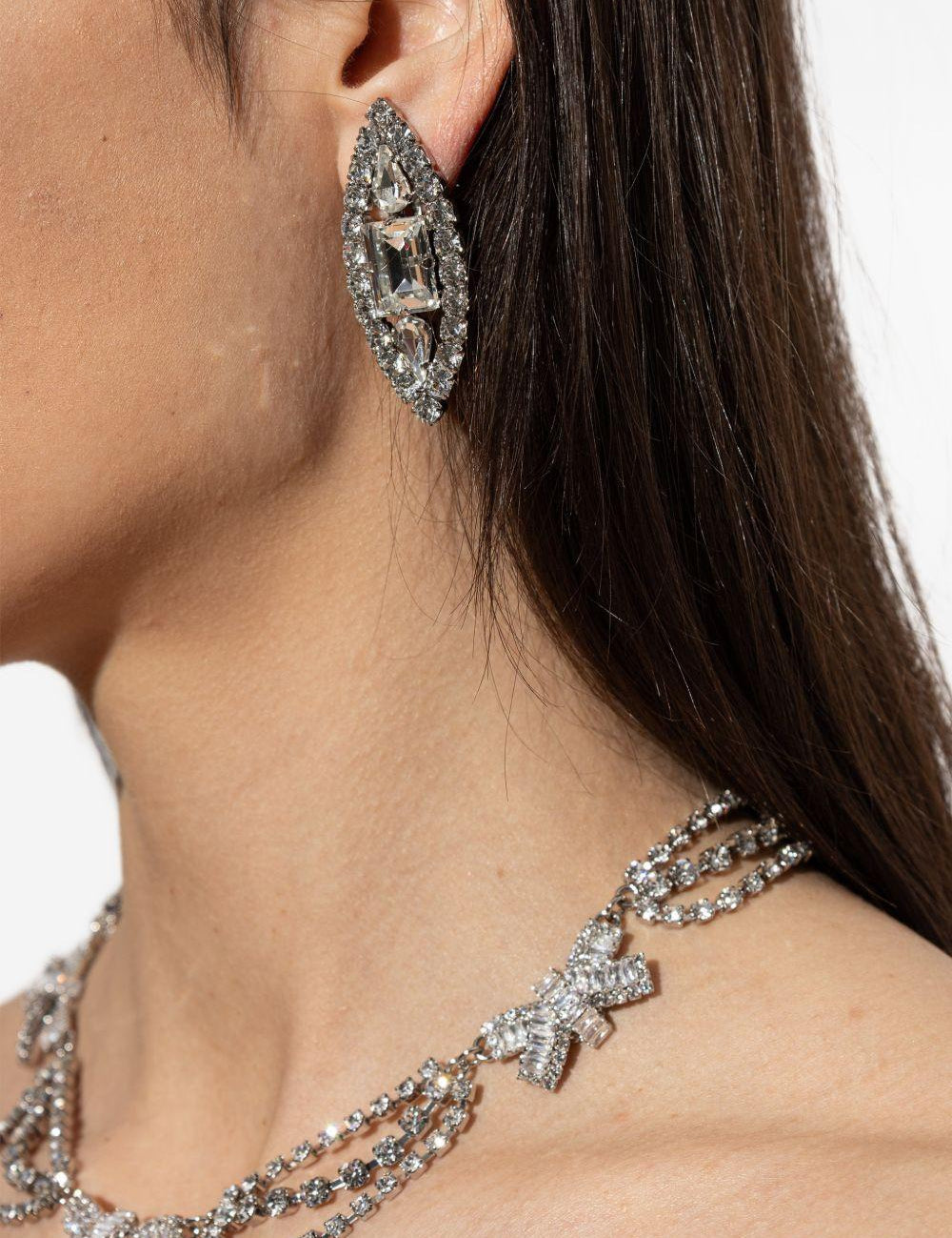 Orecchini con cristalli in argento Alessandra rich - donna 