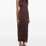 Abito lungo Mizu in marrone staud - donna 